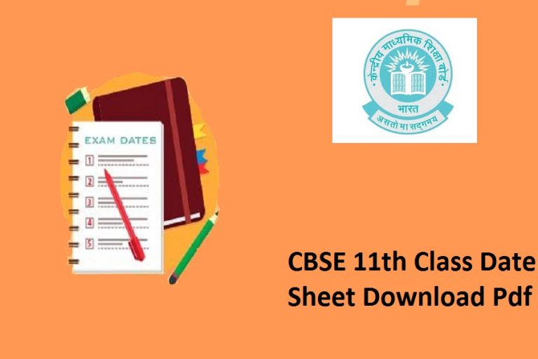 CBSE Class 11 Time table 2024 | Check Exam Date Sheet 2024