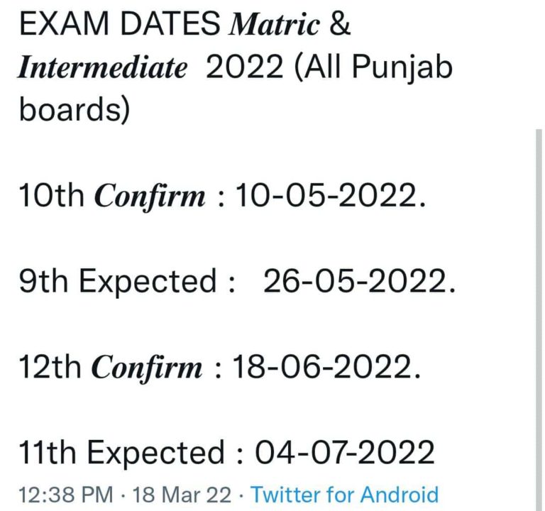 12th Class Date Sheet 2023 Bise Gujranwala Board 2024 vrogue.co