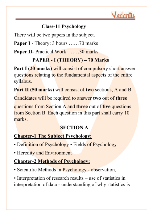 class 11 psychology assignment